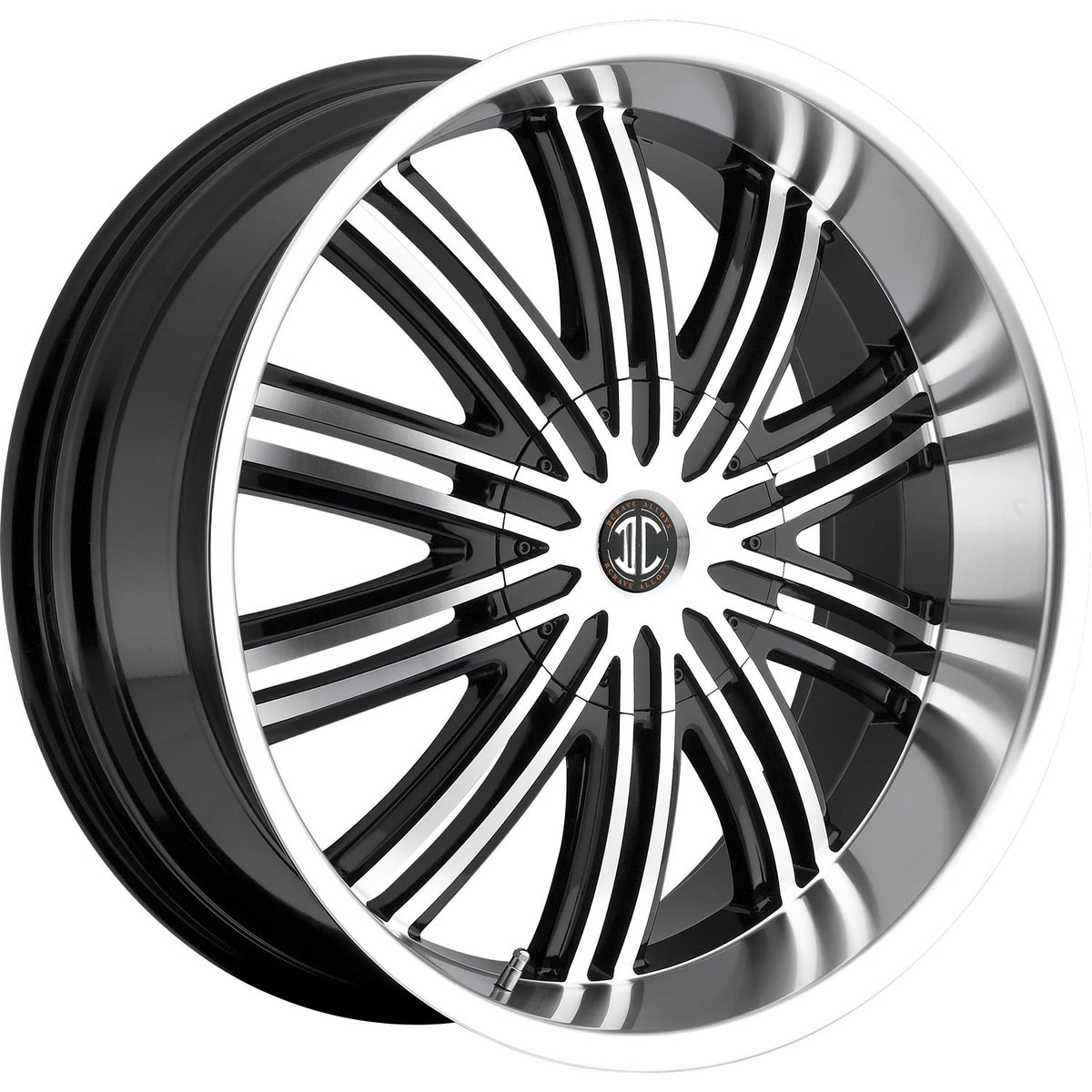 2Crave N07 Black Machined Wheel