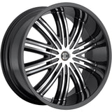 2Crave N07 Black Machined Wheel