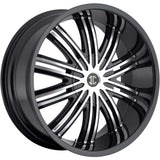 2Crave N07 Black Machined Wheel