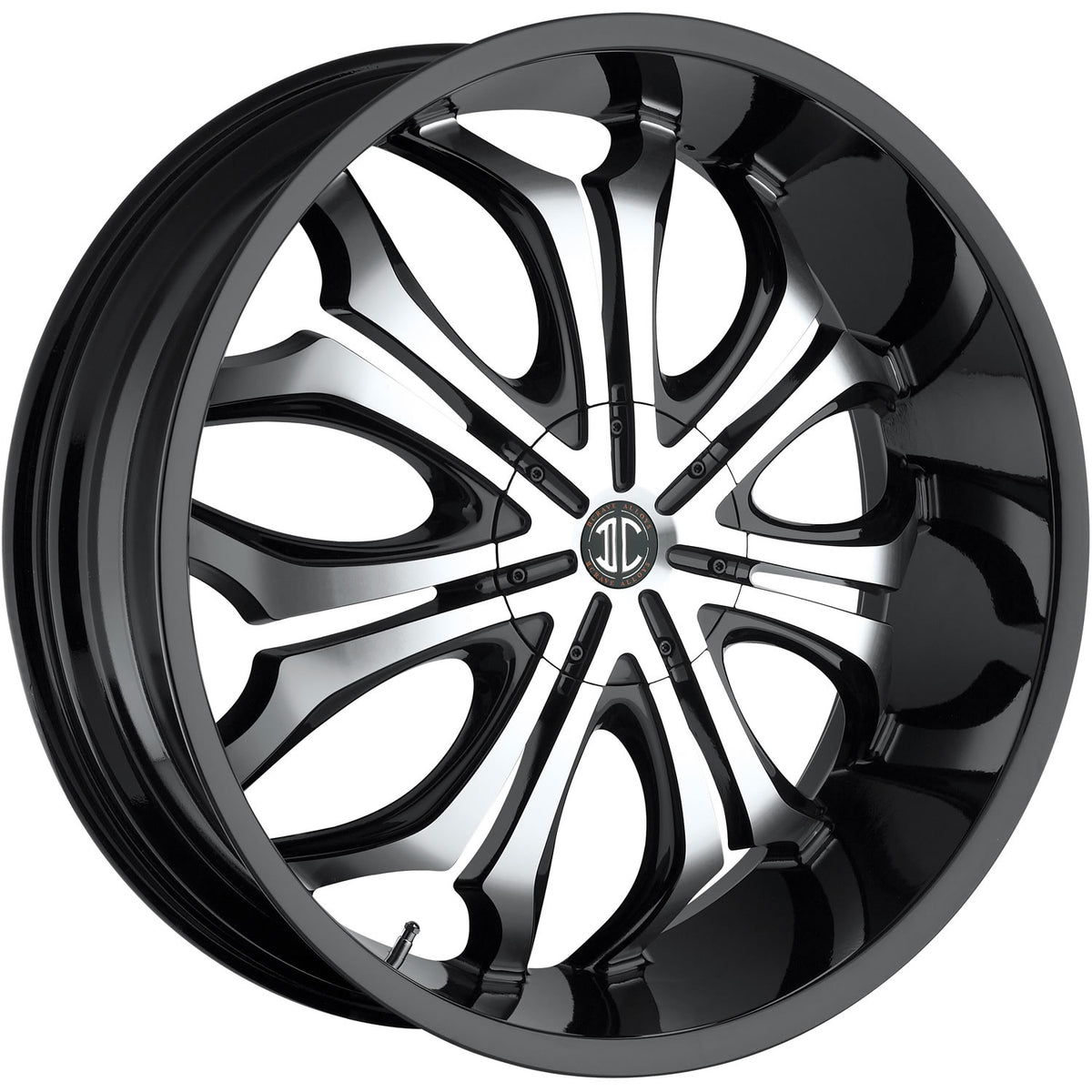 2Crave N08 Black Machined Wheel