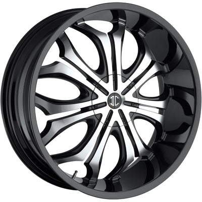 2Crave N08 Black Machined Wheel