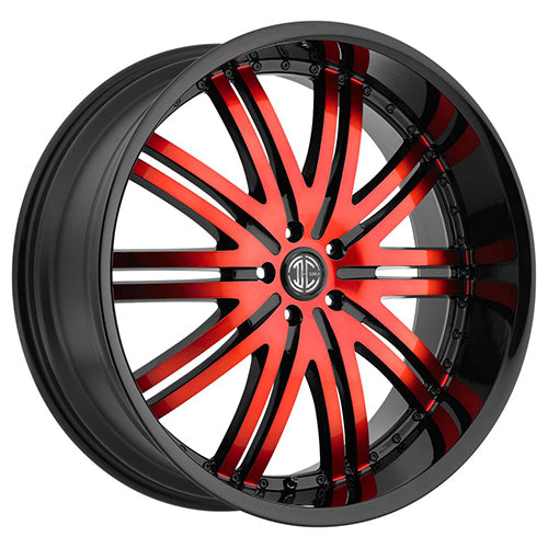 2Crave N11 Black Red Machined Wheel