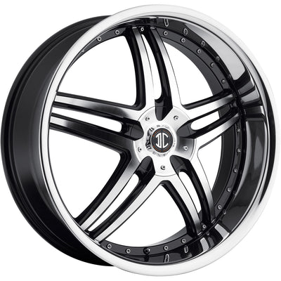 2Crave N17 Black Machined Wheel