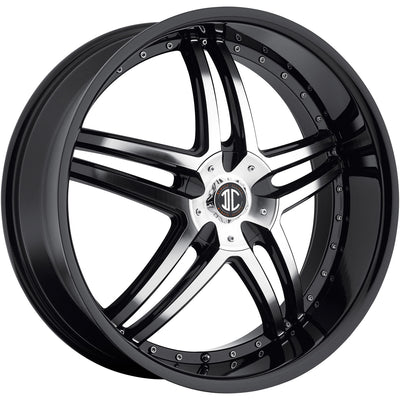 2Crave N17 Black Machined Wheel