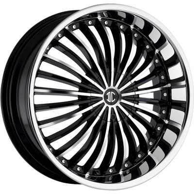 2Crave N19 Black Machined Wheel