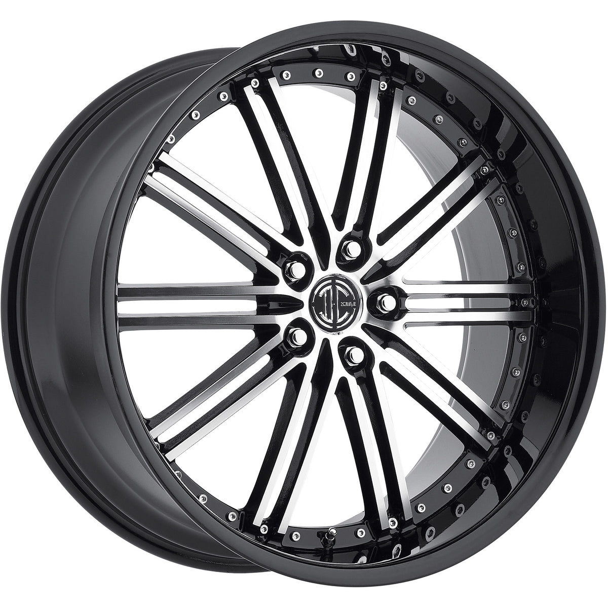 2Crave N33 Black Machined Wheel