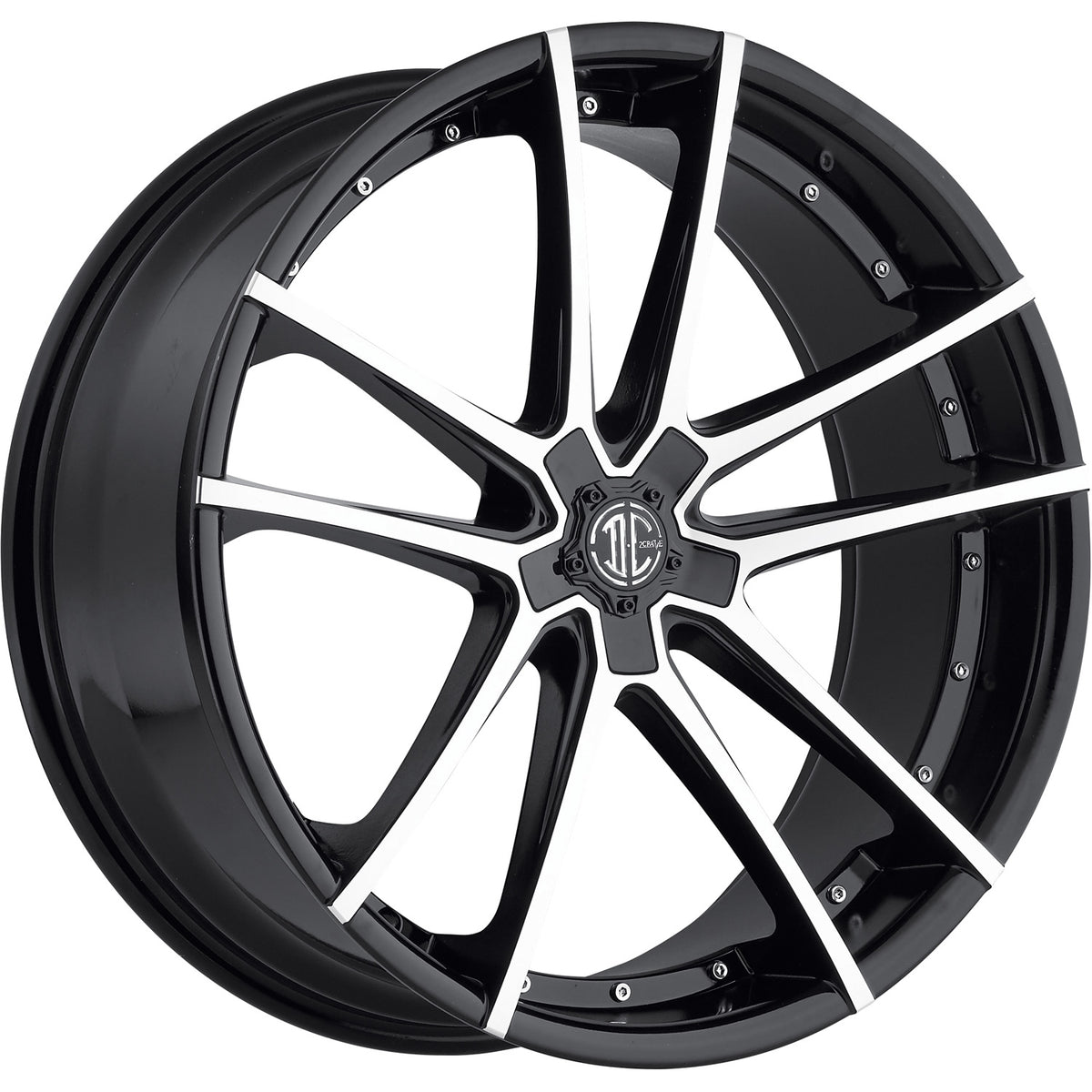 2Crave N34 Black Machined Wheel