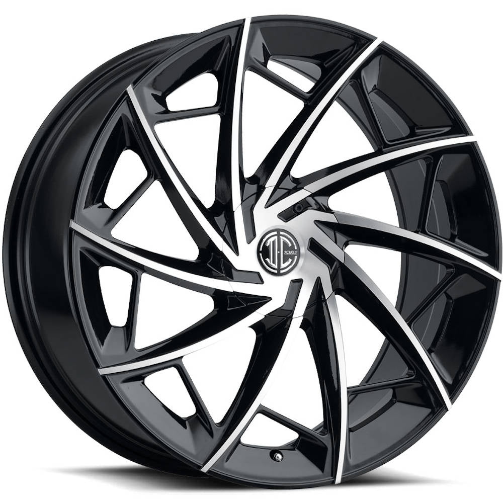 2Crave N36 Black Machined Wheel