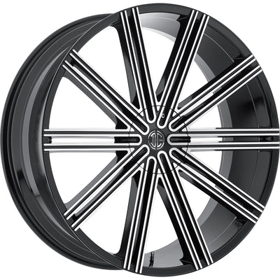 2Crave N37 Black Machined wheel