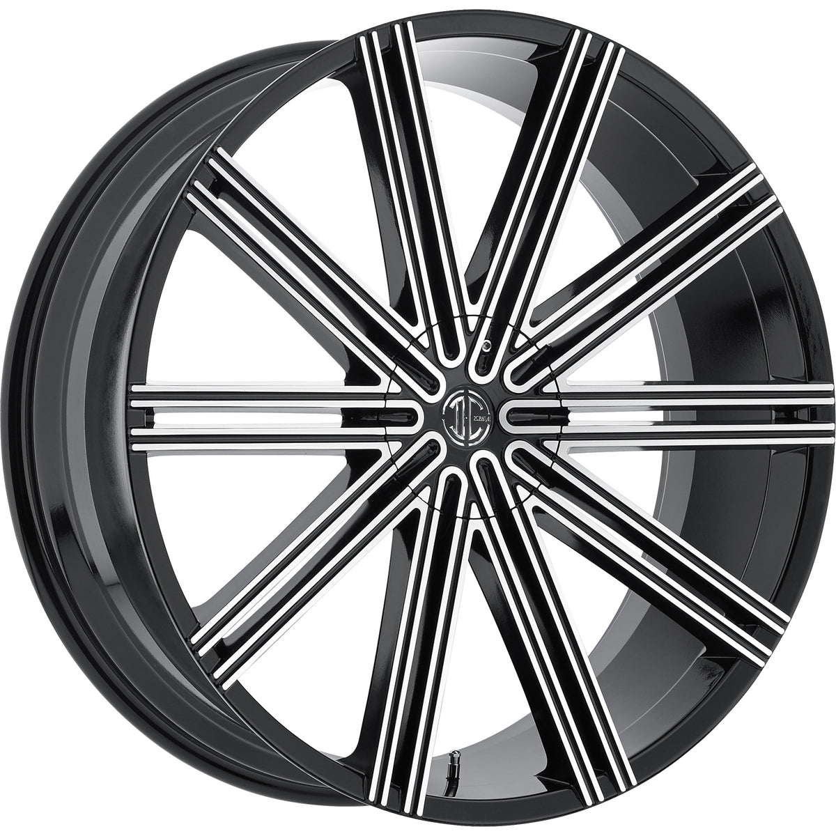 2Crave N37 Black Machined Wheel