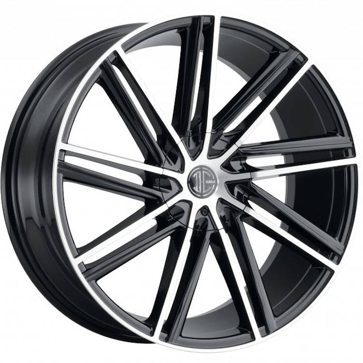 2Crave N39 Black Machined Wheel
