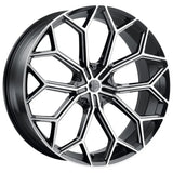 2Crave N42 Black Machined Wheel