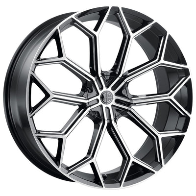 2Crave N42 Black Machined Wheel