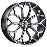 2Crave N42 Black Machined Wheel