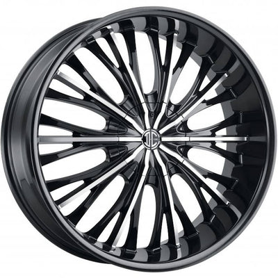 2Crave N43 Black Machined Wheel