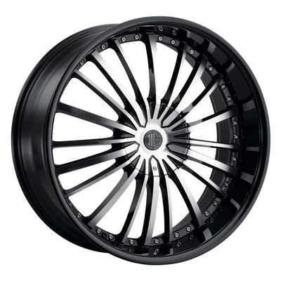 2Crave N48 Black Machined Wheel