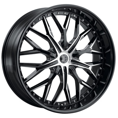 2Crave N49 Black Machined Wheel