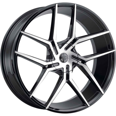 2Crave N51 Black Machined Wheel