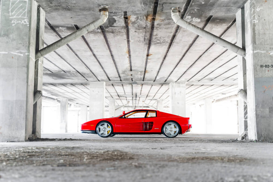 HRE 505M forged wheel on Ferrari Testarossa