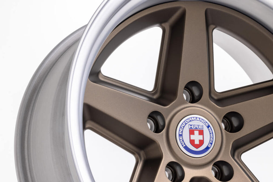 HRE 517K forged wheel on HRE Vintage 517K IN Satin Bronze Frozen Polished Clear