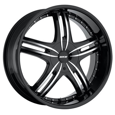 MKW M105 Black/Machined wheel