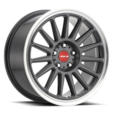 Raceline Grip Gunmetal Gray with a wheel