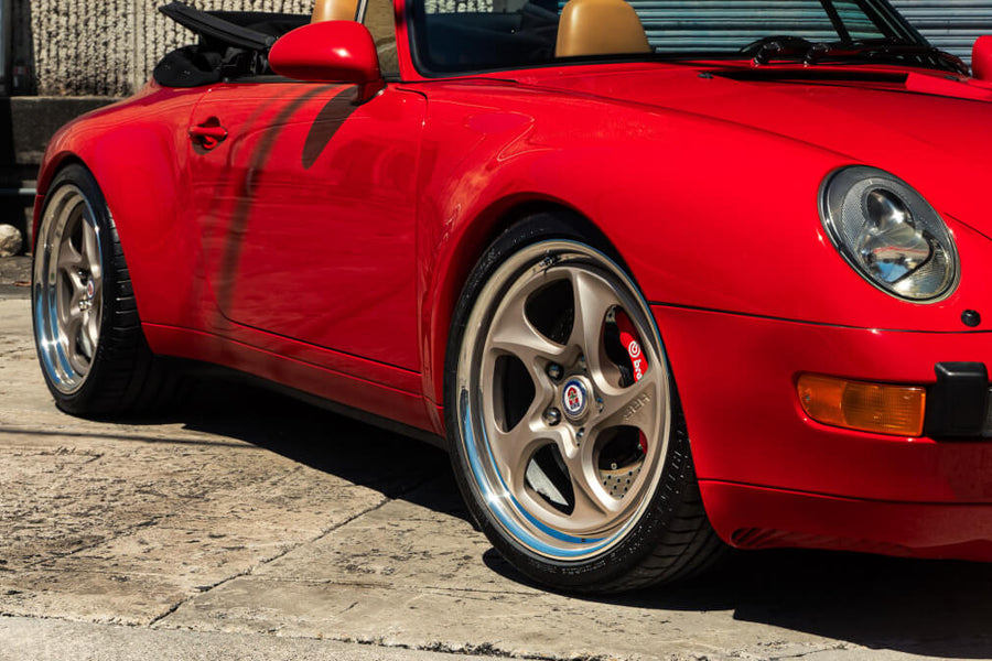 HRE 522 forged wheel on Porsche 993 Carrera Cabriolet