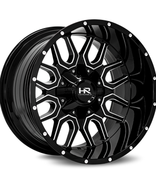 Hardrock Offroad H709 20x9 0mm Gloss Black Milled