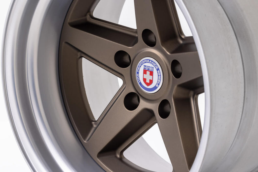 HRE 517K forged wheel on HRE Vintage 517K IN Satin Bronze Frozen Polished Clear