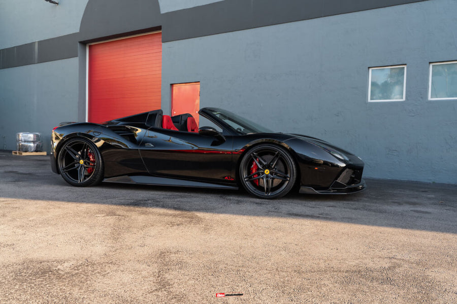 HRE P107SC forged wheel on Ferrari 488 Spider