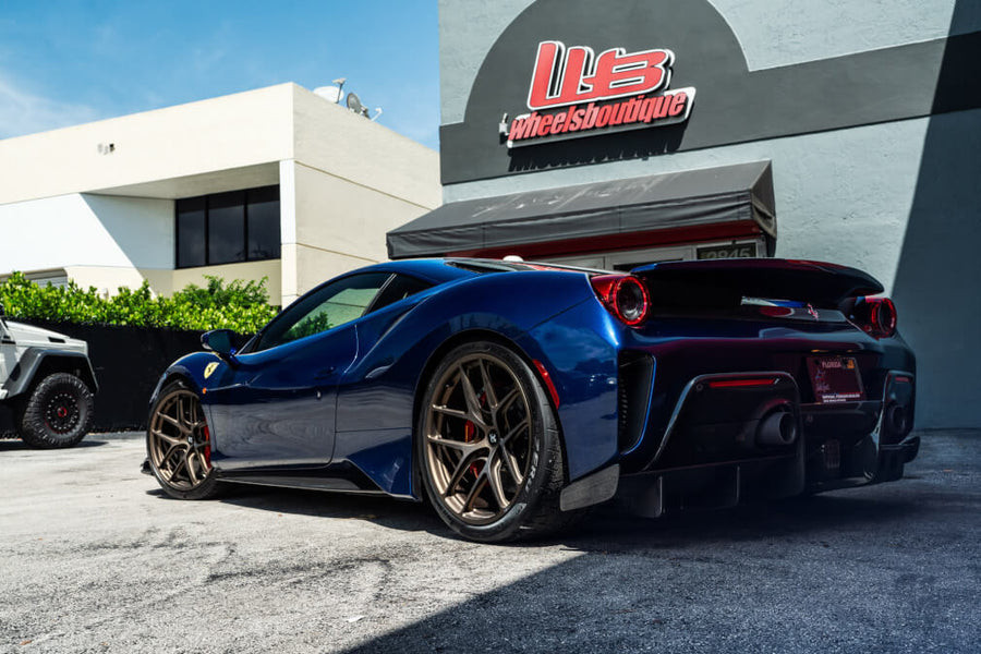 HRE R101 Lightweight forged wheel on Ferrari 488 Pista