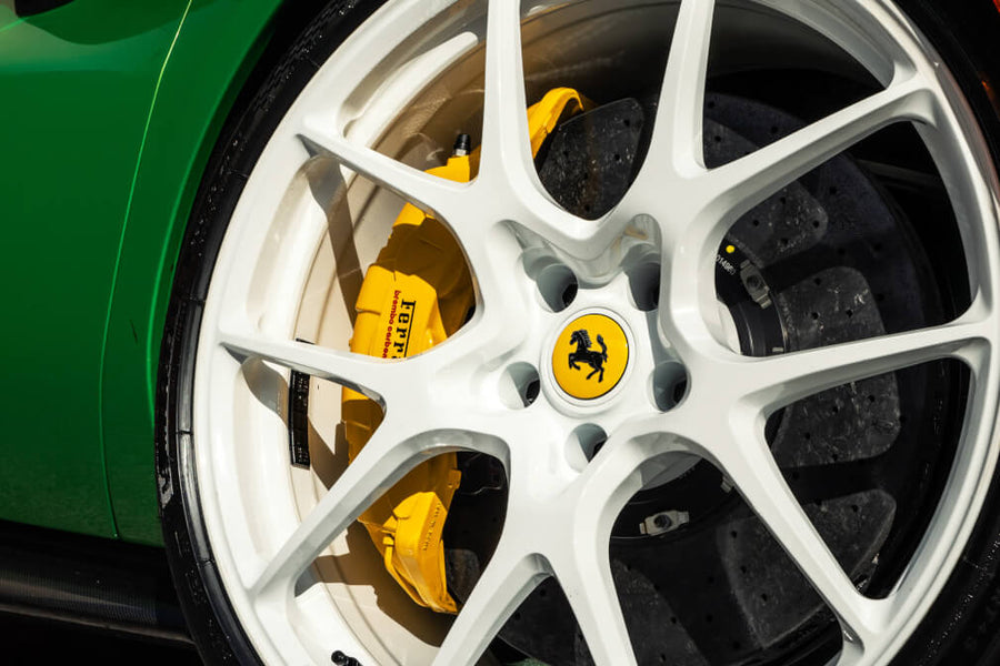 HRE 521M forged wheel on Ferrari 296 GTS Verde Kers