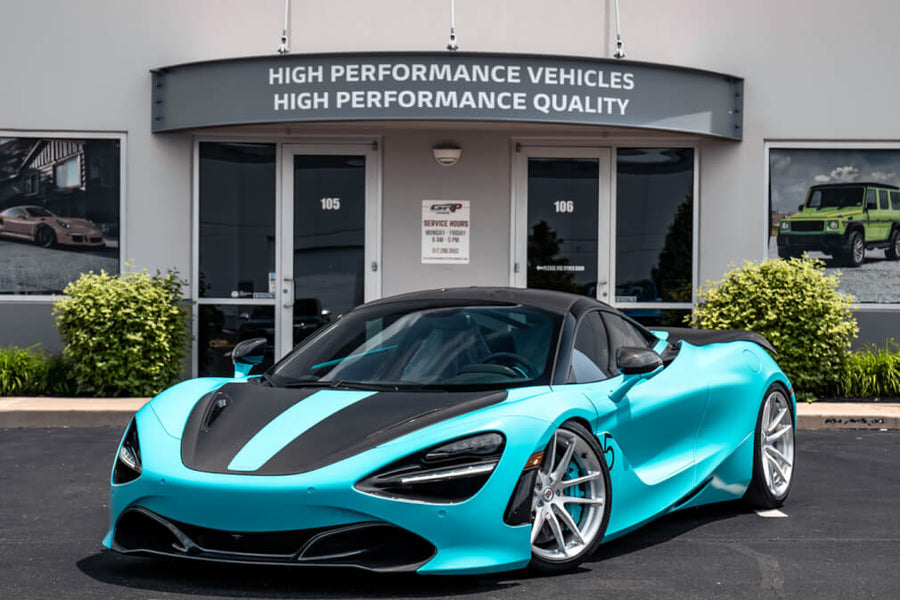 HRE P104 forged wheel on Mclaren 720S