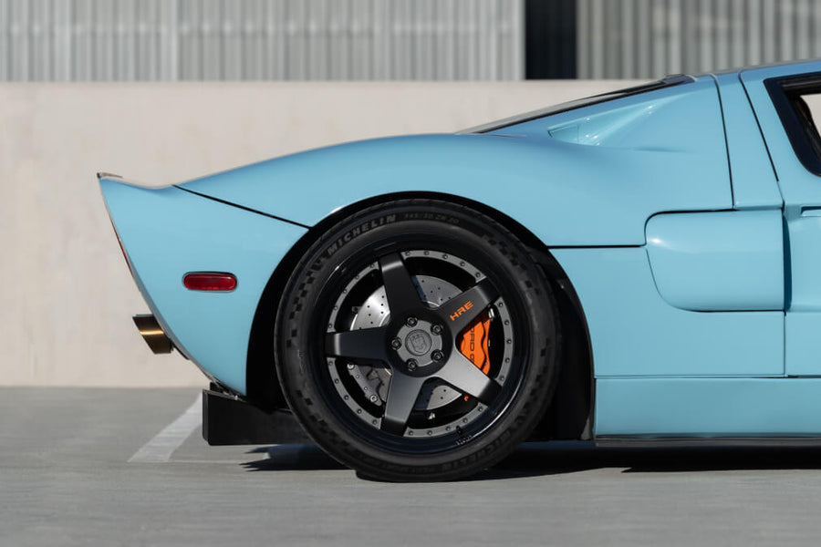 HRE C105 forged wheel on Ford GT Gulf Livery
