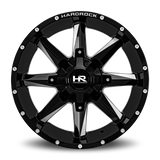 Hardrock Offroad Hardcore H703 20x10 -19mm Gloss Black Milled