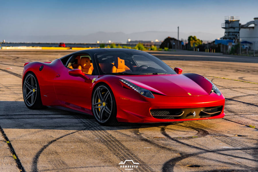 HRE P107 forged wheel on Ferrari 458