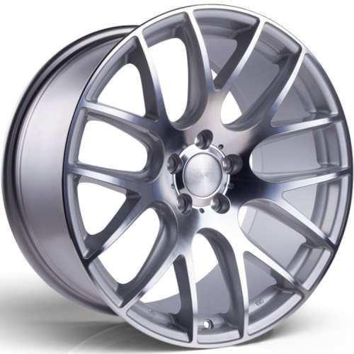 3SDM 0.01-SF Silver with Mirror Cut Machined Spoke Faces and Outer Lip Flange