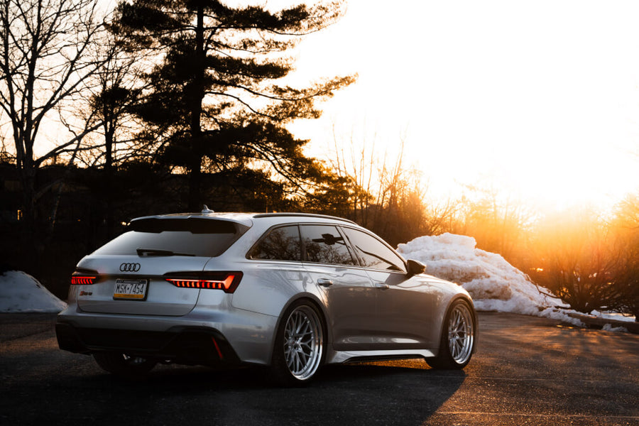 HRE 520 forged wheel on Audi RS 6 ON HRE 520 IN Frozen Polished Clear Polished Clear