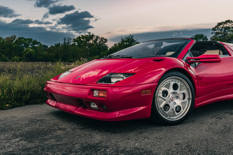 HRE 454 forged wheel on Lamborghini Diablo VT Roadster