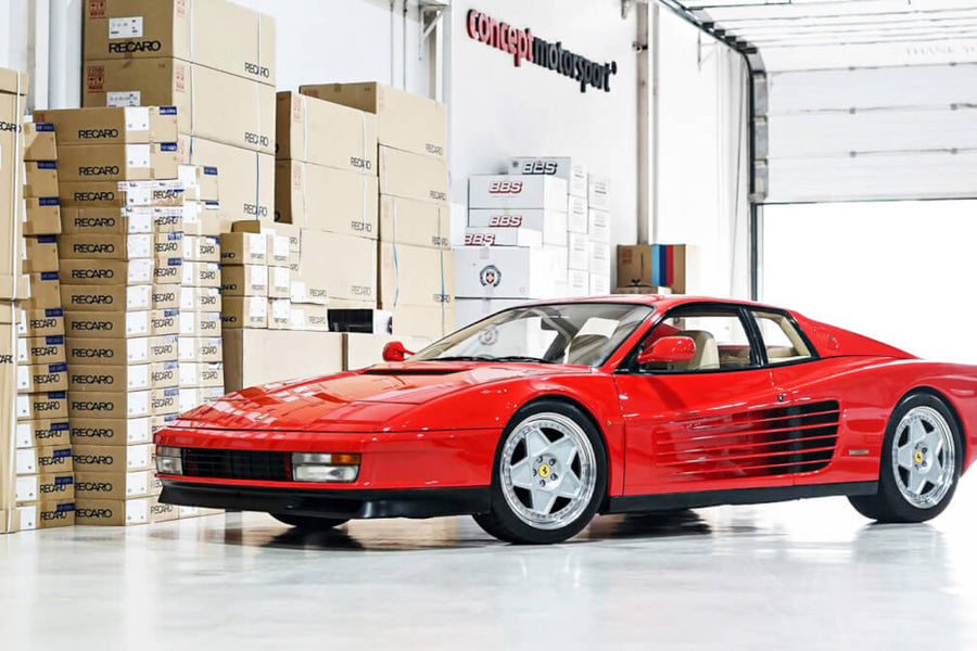 HRE 505 forged wheel on Ferrari Testarossa