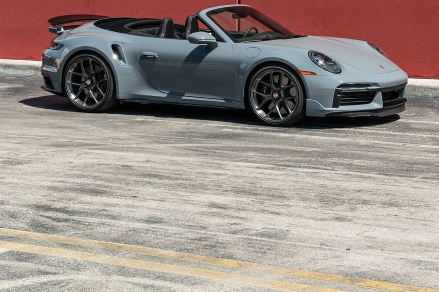 HRE R101 Lightweight forged wheel on Porsche 992 Turbo S Cabriolet