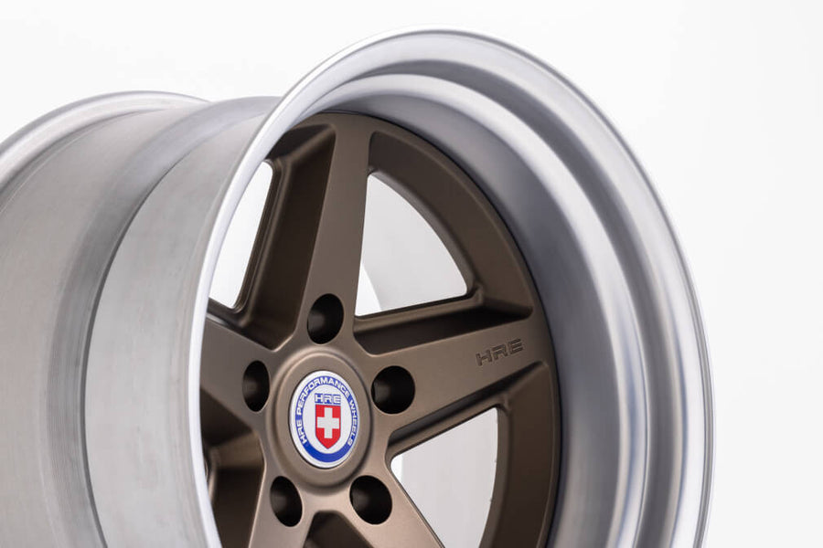 HRE 517K forged wheel on HRE Vintage 517K IN Satin Bronze Frozen Polished Clear