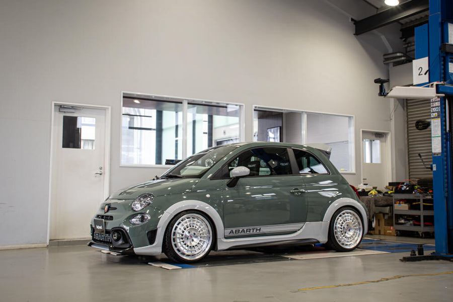 HRE 515 GTM forged wheel on Abarth 695 70TH Anniversario