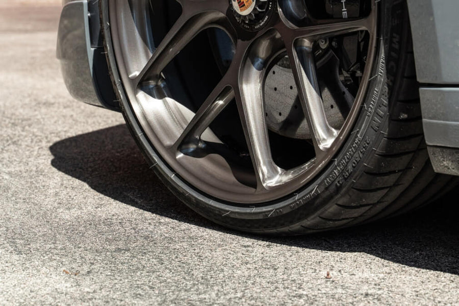 HRE R101 Lightweight forged wheel on Porsche 992 Turbo S Cabriolet