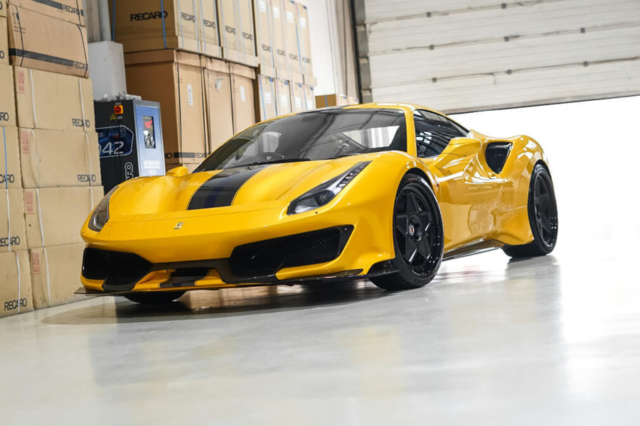 HRE 505 forged wheel on Ferrari 488 Pista