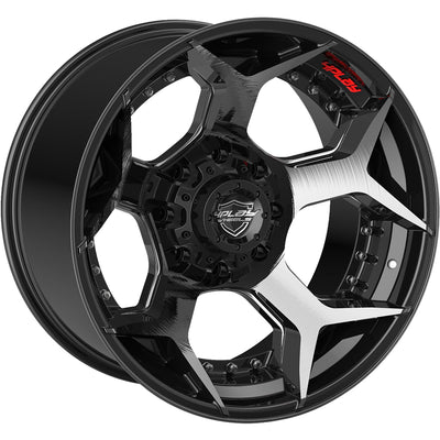 4Play 4P50 Black Brushed Wheel
