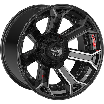 4Play 4P70 Black Brushed Wheel