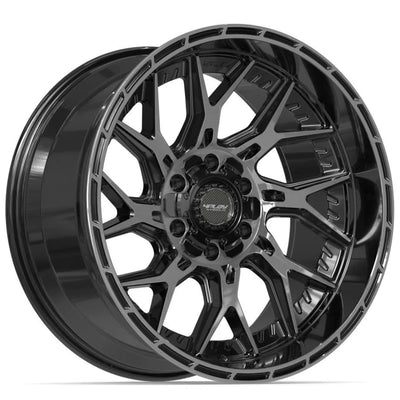 4Play 4PL28 Black Brushed Wheel