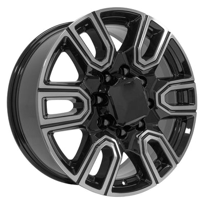 4Play OE Wheels CV96B Black Machined Wheel