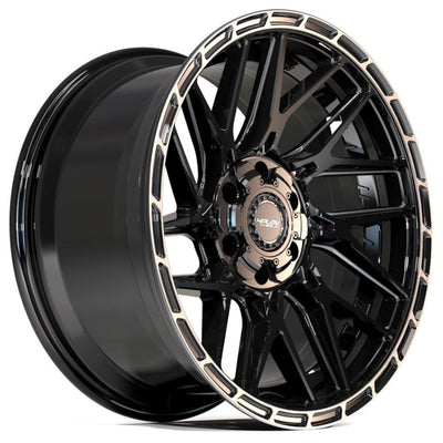 4Play Sport 4PS28 Black Brushed Wheel
